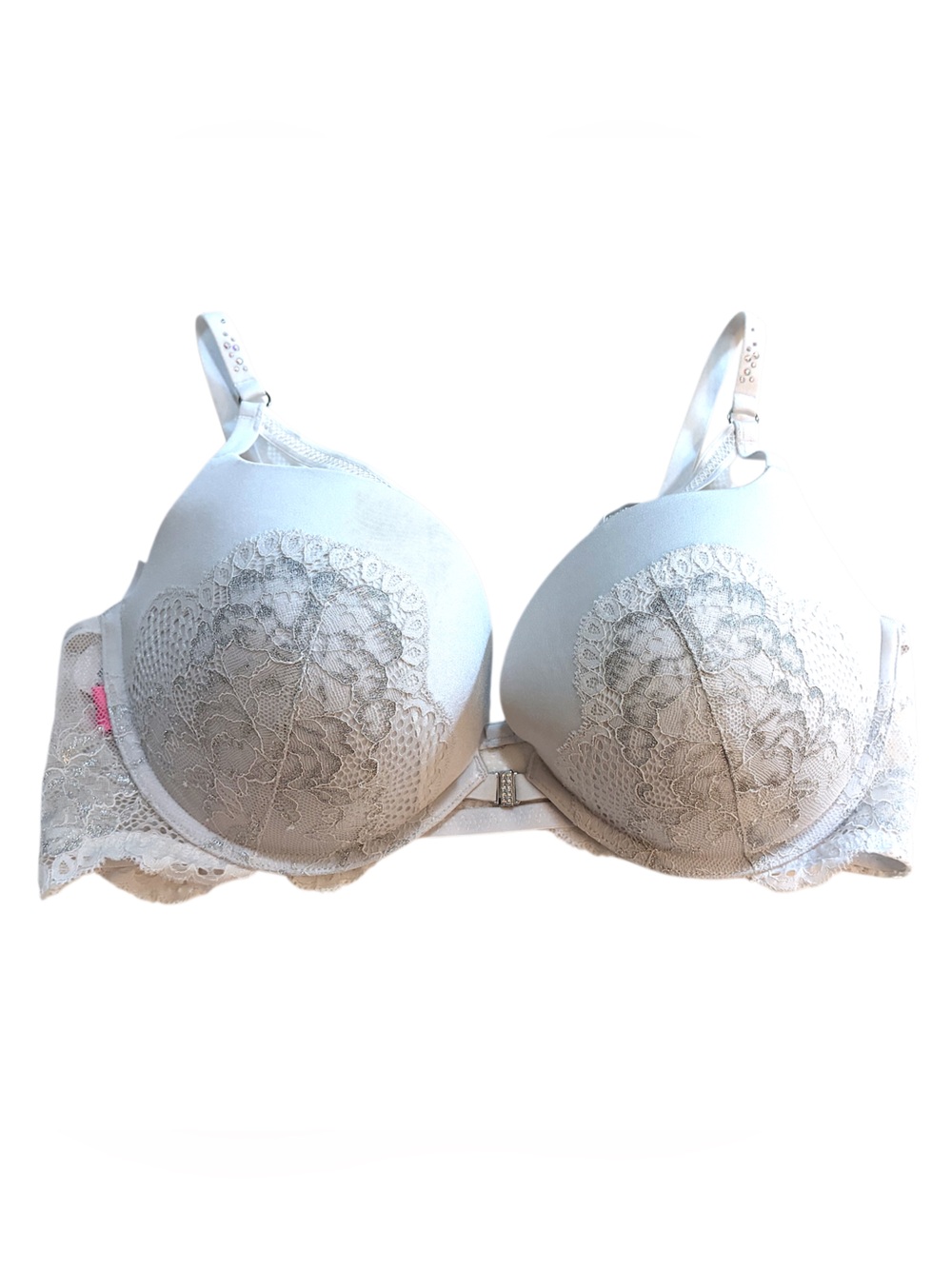 La Senza Betond Sexy Push up bra 38 d silver Rhinestone nwt